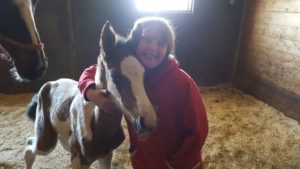 Tatum Nelson & Buttercup getting to know each other - April 16 2016