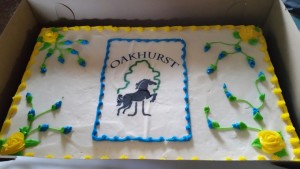 The fantastic Oakhurst cake Todd & Sandy Brown generously had made for our volunteer and competitor's party - sorry, there is none left!