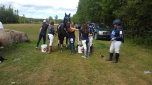 Team Oakhurst coolout crew at Harmony Horse Trials