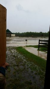 At least the big ring is draining well...the view from the Secretary Chalet at about 4:00PM