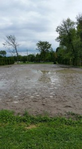 One of Oakhurst's Dressage rings after all of the rain last week!