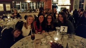 Dinner at the NCHTA Annual Awards Banquet - looking fancy ladies!