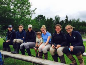 Some of the Oakhurst Team hanging out watching the derby. 