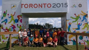 Team Oakhurst - Alumni and current students and family. The Oakhurst Team attending and volunteering at Pan Am's was very large - we had a great get together at the end of Cross Country!