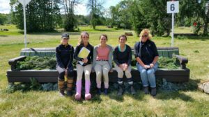 Pre-Training Course walkers at Ottawa HT. l to r: Emma Richardson, Michaela Robinson, Miranda Lepore, Megan Jenner and Coach Ruth Allum