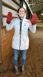 Coach Megan wore mittens all day during the Instructor Evaluation at Oakhurst on June 11. The name "Sissy Pants" may have been uttered on seeing the mittens. Although it may have been used to describe Coach Helen's feelings about not being smart enough to wear mittens. In June.