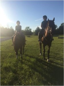 Alissia and Zoe, XC lesson!!