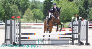 Emma Richardson & Knight in a Jag competing in their first Horse Trial together.  Photo by: Dean Richardson