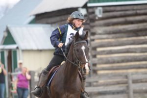 Tatum Nelson and Jag - enjoying a speedy ride! Photo by: Alexa Bresnahan