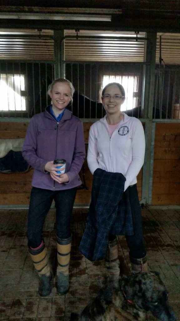These 2 proved their dreams include horses - they both came bright and early on May 15th to muck - on their shared birthday! That's dedication Emma Richardson & Jenna Mayhew!