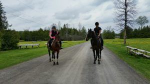 Abby Reed on Nike and Hannah Ledgerwood on Jag - their first XC school of the 2016 was a HUGE success!