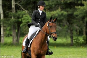 Cindy Moore & Gemini competing at First Level Dressage at Stevens Creek Silver Dressage Show. Photo by: Emma Richardson