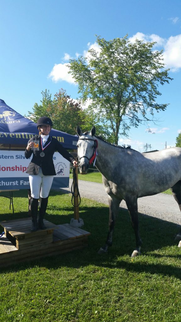 Jackie Naida & Conquest celebrating their First Level AA Champion and High Score test of the day!