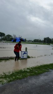 Coach Ruth at Wesley Clover Park. Looks like she left the tap on!