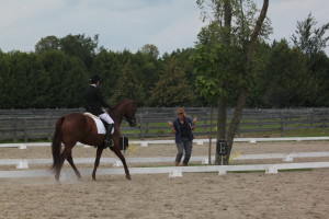 Kristin McLaren & Panamerra and their "all business, all of the time" coach Ruth Allum. 