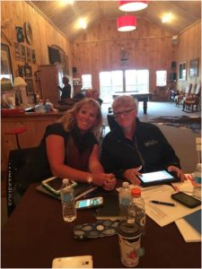 Ruth and Helen, full of knowledge, after the Developing Athletic Ability Workshop.