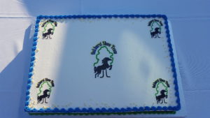 The amazing cake that was served at the competitors party at the OHTA Championships at Oakhurst!